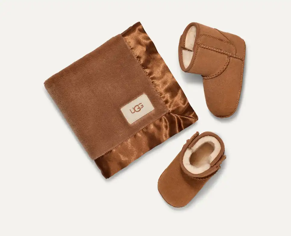 Baby Classic Boot And Lovey Blanket